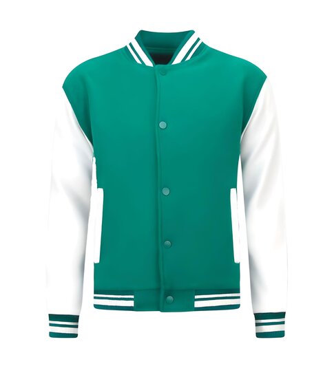 ENOS Collegejassen Heren Classic - LK-7065 - Groen