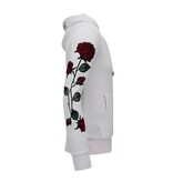 LF Amsterdam Heren Hoodie - Love & Roses - 11-6526 - Wit