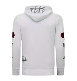LF Amsterdam Heren Hoodie - Love & Roses - 11-6526 - Wit