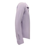 Gentile Bellini Getailleerde Heren Effen Oxford Shirt - Slim Fit Stretch - Paars