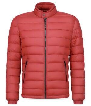 Enos Winterjas rood heren - Jacks voor mannen - PI-7027R - Rood