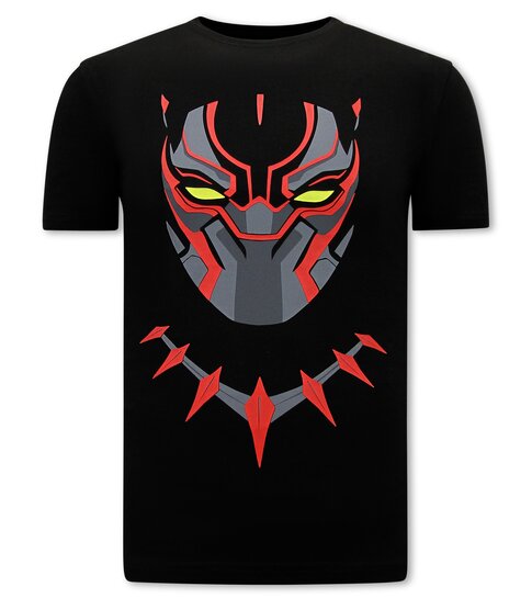 Local Fanatic Black Panther Heren T-shirt - Zwart