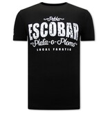 Local Fanatic Escobar Pablo  Heren T-shirt - Zwart