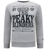 Local Fanatic Peaky Blinders Heren  Sweater - Grijs