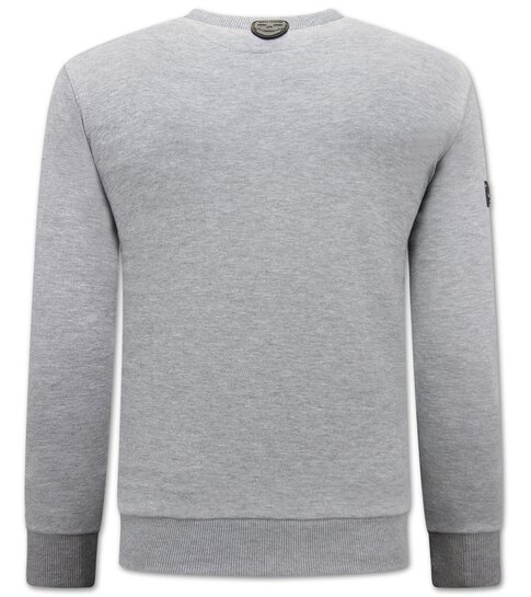 Local Fanatic Peaky Blinders Heren  Sweater - Grijs