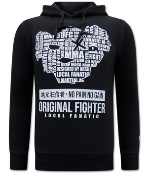 Local Fanatic MMA Fighter Heren Hoodie - Zwart