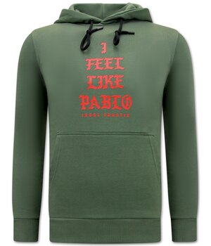 Local Fanatic I Feel Like Bablo Heren Hoodie - Groen