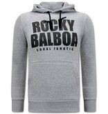 Local Fanatic Rocky Balboa Heren Hoodie - Grijs