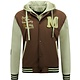 Baseball Jas met Capuchon Oversized  -8632- Bruin