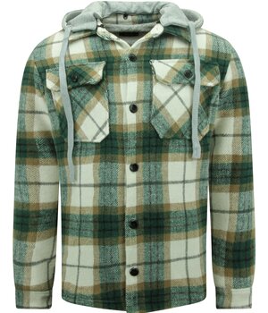 ENOS Lumberjacket Heren met Capuchon -7091- Groen