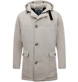 Enos Gewatteerde Parka met Capuchon - 7101 - Beige