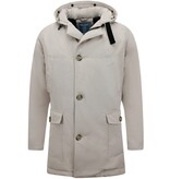 Enos Gewatteerde Parka met Capuchon - 7101WT - Beige