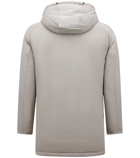 Enos Gewatteerde Parka met Capuchon - 7101WT - Beige