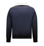 Y chromosome Casual Piloten Bomber Jack Mannen - Blauw