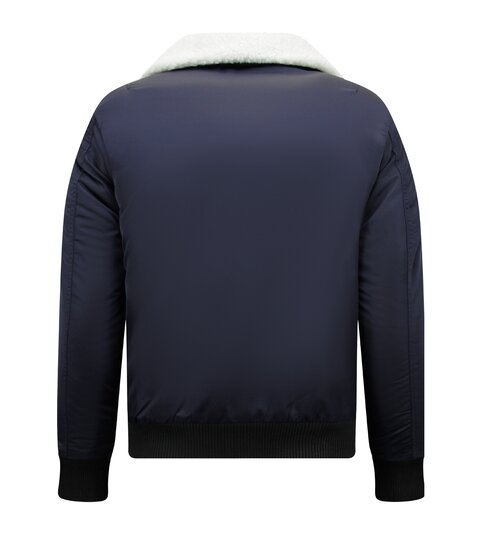 Y chromosome Casual Piloten Bomber Jack Mannen - Blauw