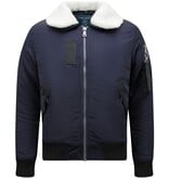 Y chromosome Casual Piloten Bomber Jack Mannen - Blauw