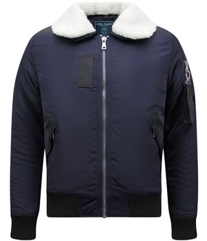 Y chromosome Casual Piloten Bomber Jack Mannen - Blauw