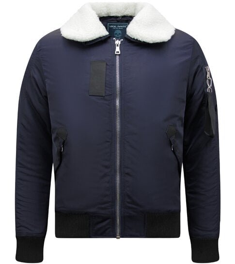 Y chromosome Casual Piloten Bomber Jack Mannen - Blauw