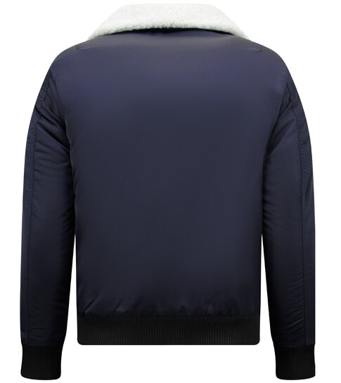 Y chromosome Casual Piloten Bomber Jack Mannen - Blauw