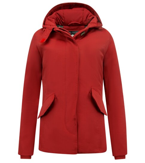 MATOGLA Dames Winterjassen met Capuchon - 5897 - Rood