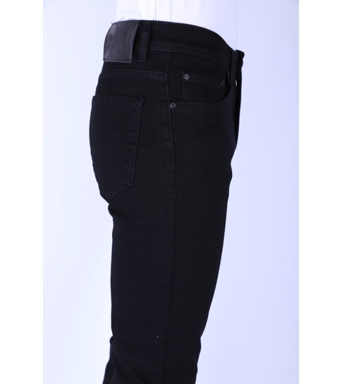 TRUE RISE Spijkerbroek Heren Stretch Regular Fit - DP47- Zwart