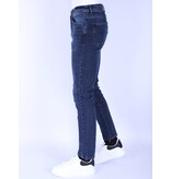 TRUE RISE Heren Jeans Broeken Volwassenen - Regular Fit- DP49- Blauw