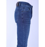 TRUE RISE Nette Regular Fit Super Stretch Heren Jeans - DP52 - Blauw