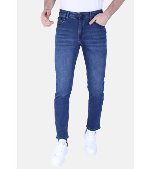 TRUE RISE Nette Regular Fit Super Stretch Heren Jeans - DP52 - Blauw