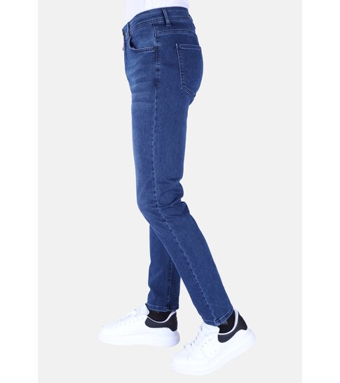 TRUE RISE Nette Regular Fit Super Stretch Heren Jeans - DP52 - Blauw