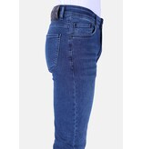 TRUE RISE Nette Regular Fit Super Stretch Heren Jeans - DP52 - Blauw