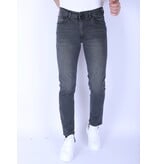 TRUE RISE Heren Super Stretch Denim Regular Fit - DP55 - Grijs/Groen