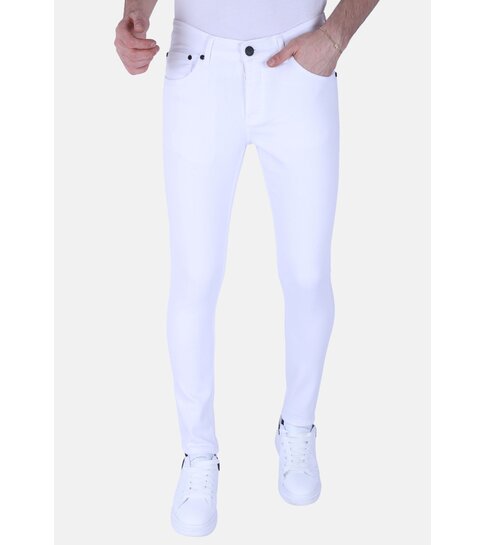 Local Fanatic Nette Witte Heren Jeans  Slim Fit Stretch -1089 - Wit