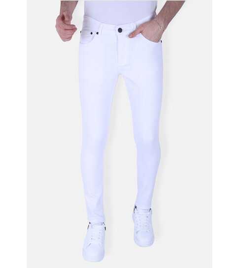 Local Fanatic Nette Witte Heren Jeans  Slim Fit Stretch -1089 - Wit