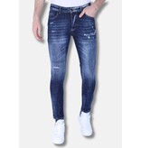 Local Fanatic Gescheurde Heren Spijkerbroeken Slim Fit - 1100 - Blauw