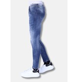 Local Fanatic Donkerblauwe Slim Fit Heren Spijkerbroek -1097 - Blauw