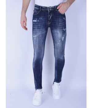 Local Fanatic Denim Blue Stone Washed Jeans Slim Fit -1103 - Blauw