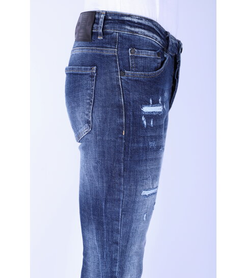 Local Fanatic Denim Blue Stone Washed Jeans Slim Fit -1103 - Blauw