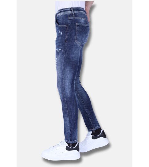 Local Fanatic Denim Blue Stone Washed Jeans Slim Fit -1103 - Blauw