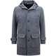 Getailleerde Mantel Jas Heren Winter met Capuchon -8931- Grijs