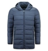 ENOS Exclusieve Waterdichte Winterparka Jas Heren - Tweedelige Jas - 8518 - Blauw