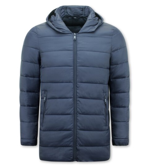 ENOS Exclusieve Waterdichte Winterparka Jas Heren - Tweedelige Jas - 8518 - Blauw