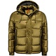 Goudkleurige Puffer Jas Heren met Capuchon