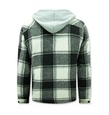 ENOS Mannen Lumberjacket  met Capuchon -7969 - Zwart