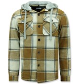 ENOS Lumber Jacket Heren met Capuchon -7969 - Bruin