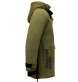 Enos Nette Heren Winterjassen - 9803 - Groen