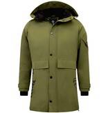 Enos Nette Heren Winterjassen - 9803 - Groen