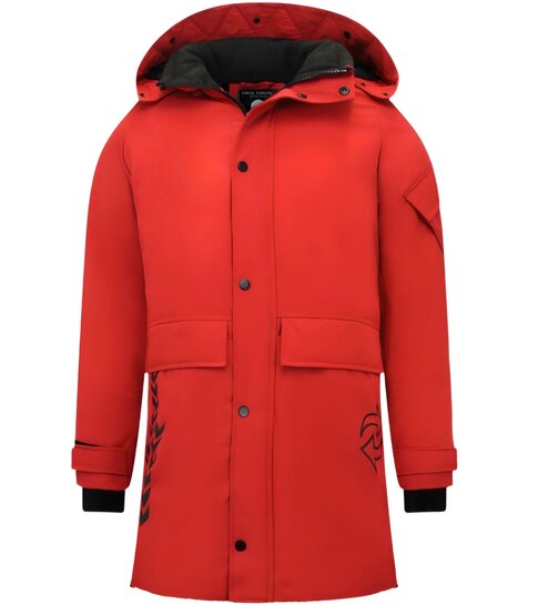 Enos Sportieve Winterjas Heren - 9803 -Rood