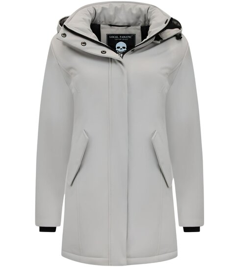 MATOGLA Dames Winterjas Parka - Slim Fit - Beige