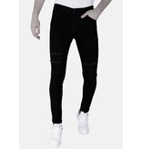 Mario Morato Zwarte Gescheurde Jeans Heren - Slim Fit -DP103