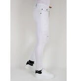 Mario Morato Witte Ripped Jeans voor Heren Slim Fit -DP106